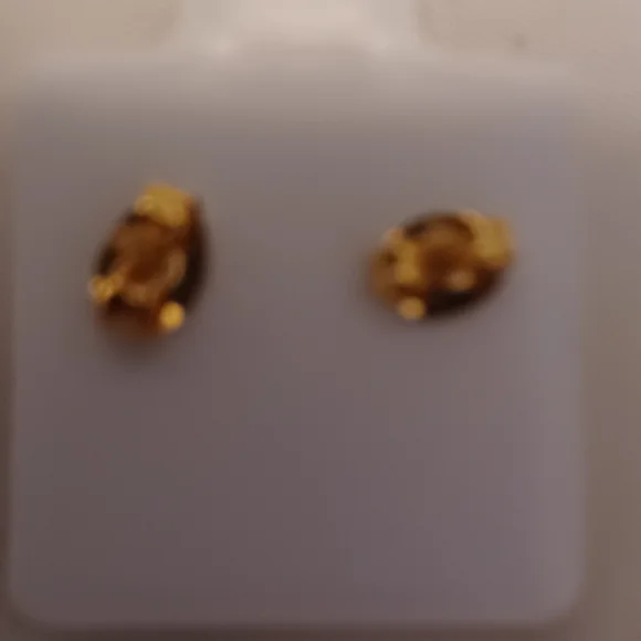 Adidas Gold Stainless Steel Stud Earrings - Picture 2 of 3